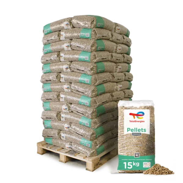 TotalEnergies Premium Pellets 6mm ENplus A1 – 65 Zakken – 15KG per zak